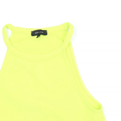 Womens UK Size 12 New Look Yellow Camisole Blouse