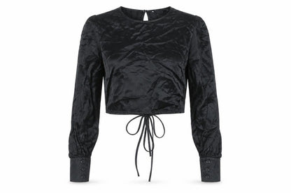 Womens UK Size L Zara Black Basic Blouse