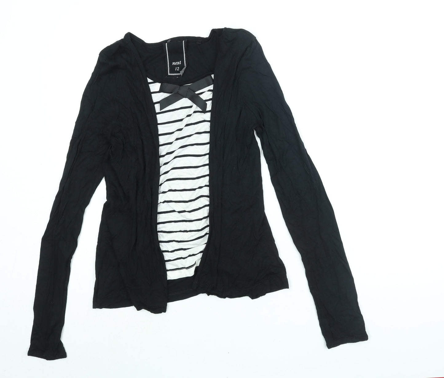 Womens UK Size 12 NEXT Black Basic Blouse