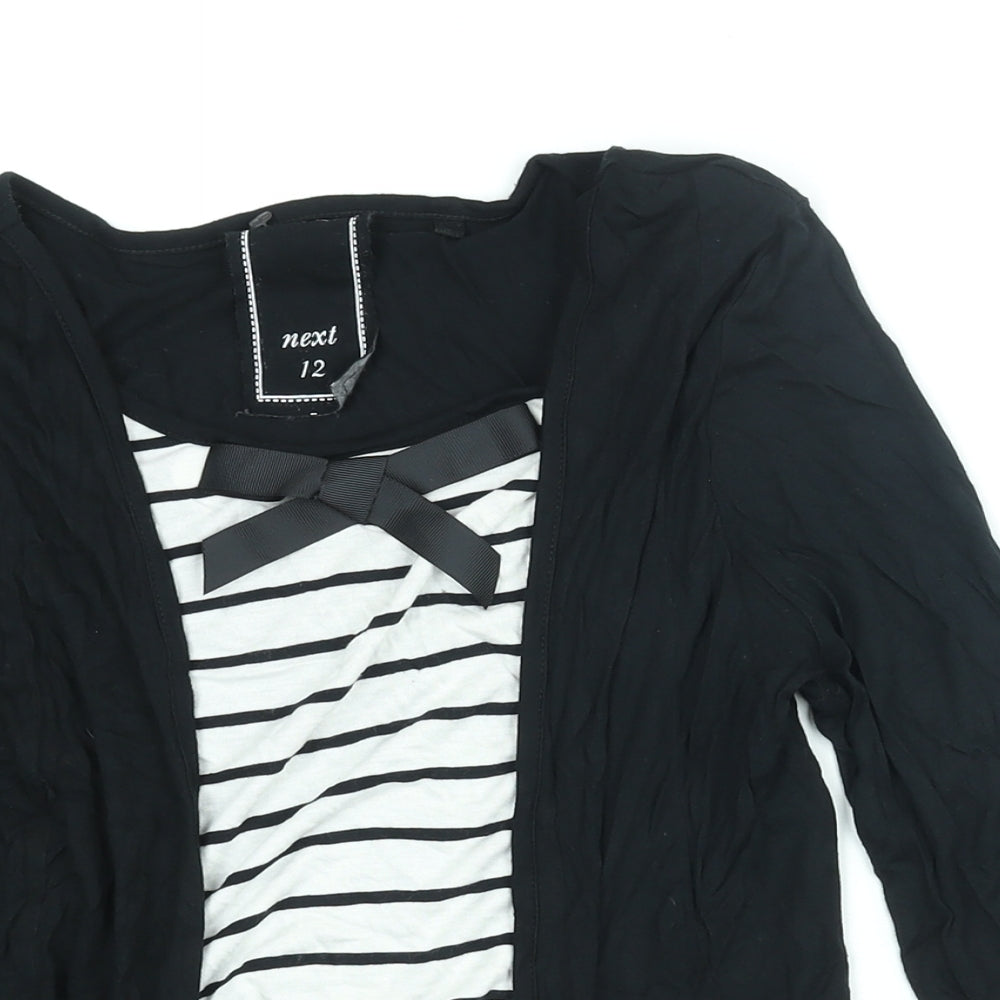 Womens UK Size 12 NEXT Black Basic Blouse