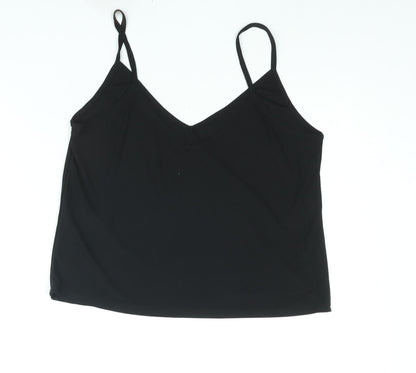 Womens UK Size 14 New Look Black Camisole Blouse