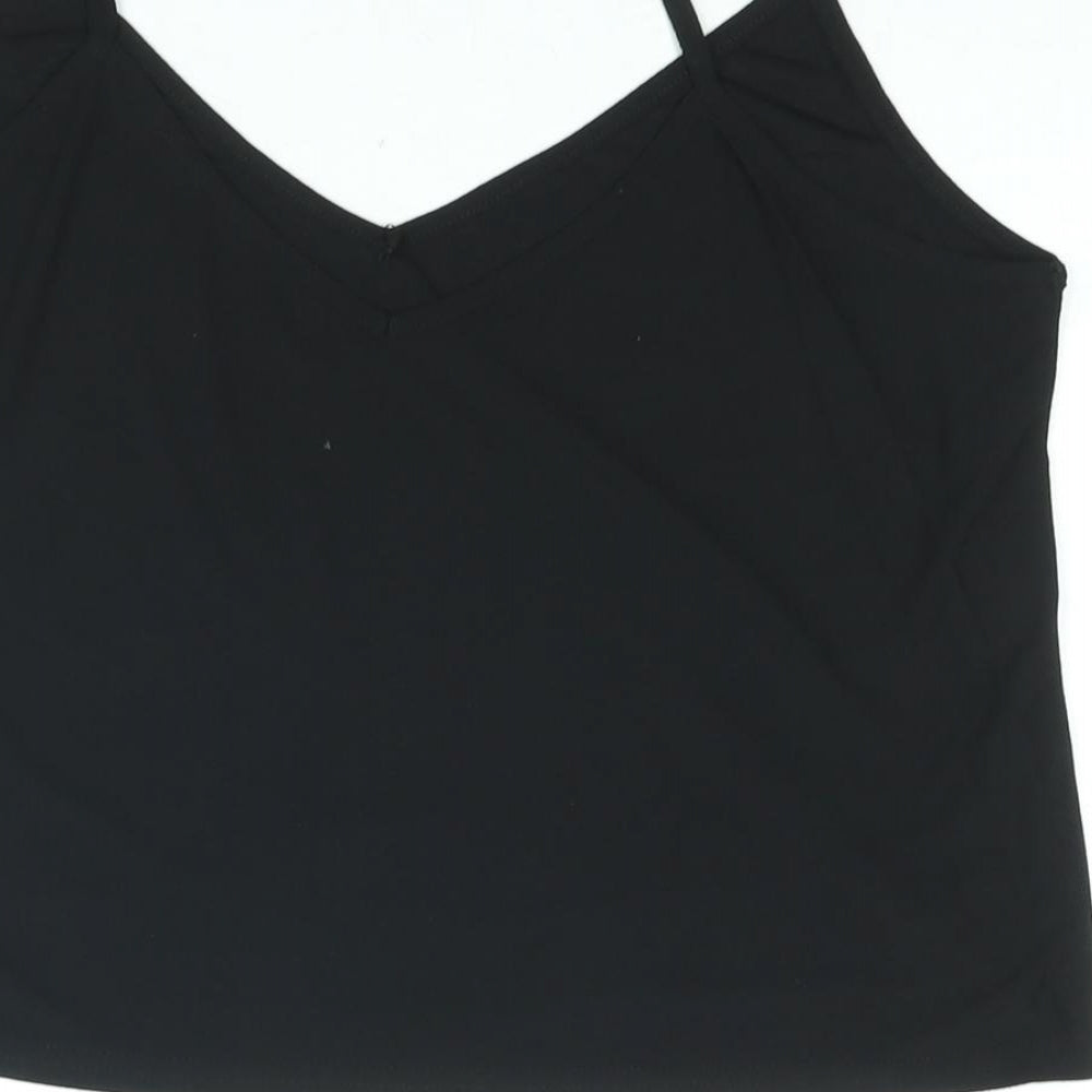 Womens UK Size 14 New Look Black Camisole Blouse