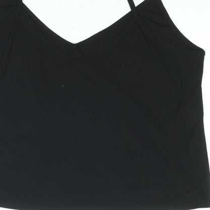 Womens UK Size 14 New Look Black Camisole Blouse