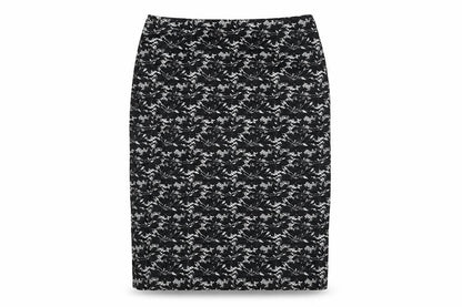 Phase Eight Womens Black Geometric Polyester Straight & Pencil Skirt Size 8 Zip