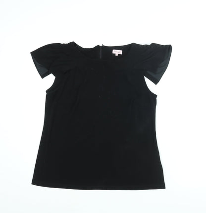 Womens UK Size 14 Phase Eight Black Basic Blouse
