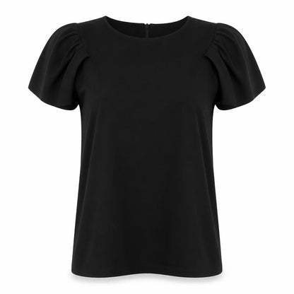 Womens UK Size 14 Phase Eight Black Basic Blouse
