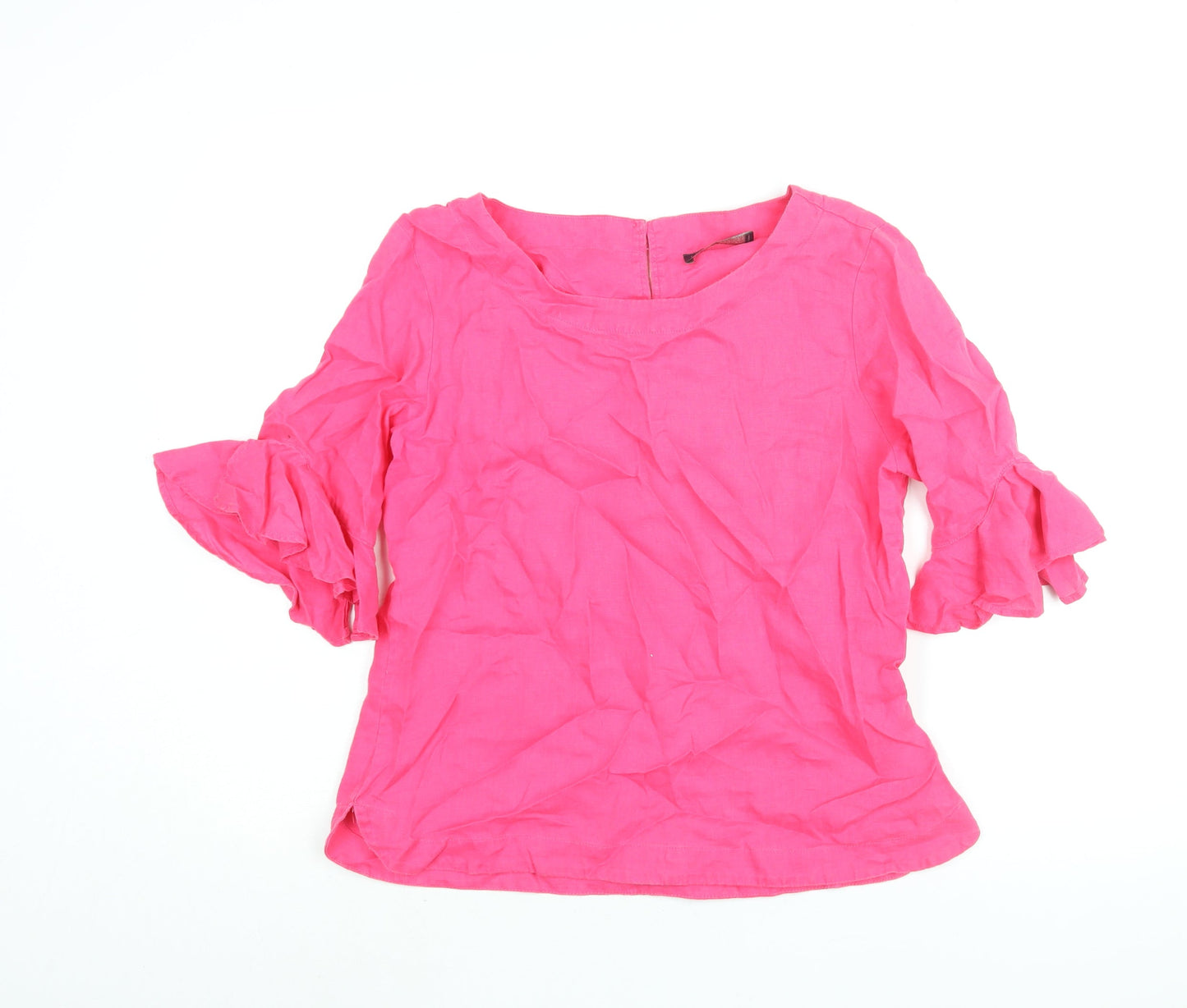 Womens UK Size 12 Marks and Spencer Pink Basic Blouse
