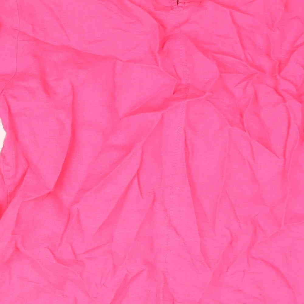 Womens UK Size 12 Marks and Spencer Pink Basic Blouse