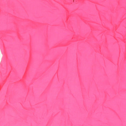 Womens UK Size 12 Marks and Spencer Pink Basic Blouse