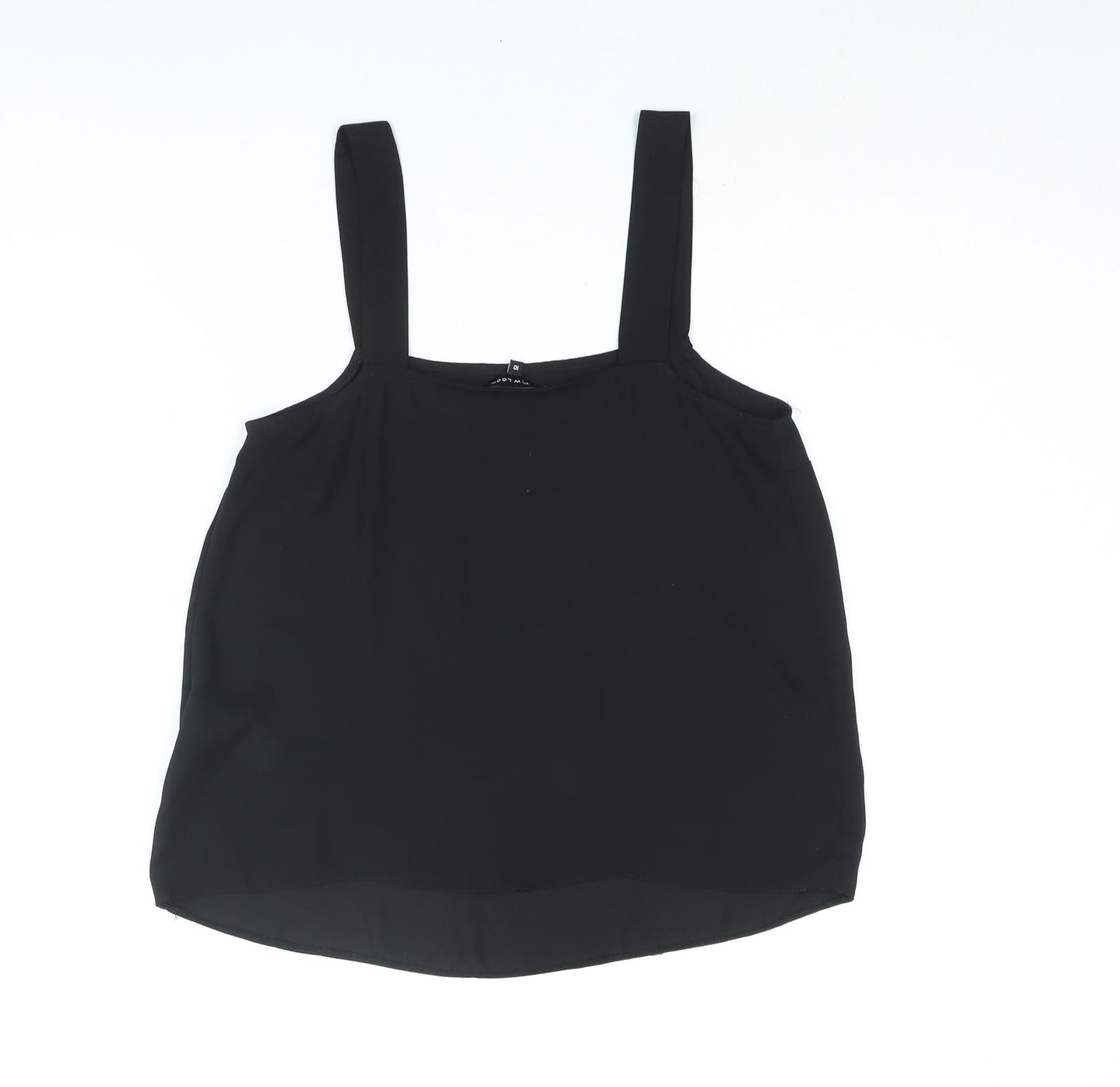 Womens UK Size 10 New Look Black Camisole Blouse