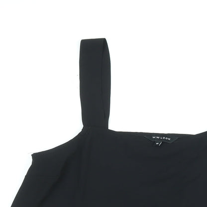 Womens UK Size 10 New Look Black Camisole Blouse
