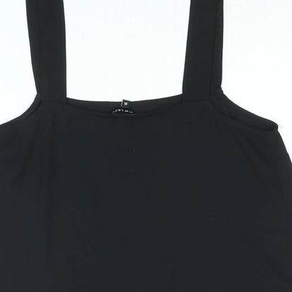 Womens UK Size 10 New Look Black Camisole Blouse