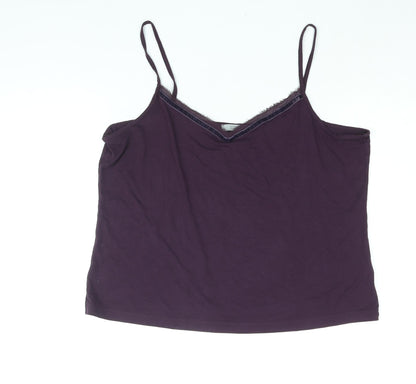 Womens UK Size 20 Marks and Spencer Purple Basic Tank