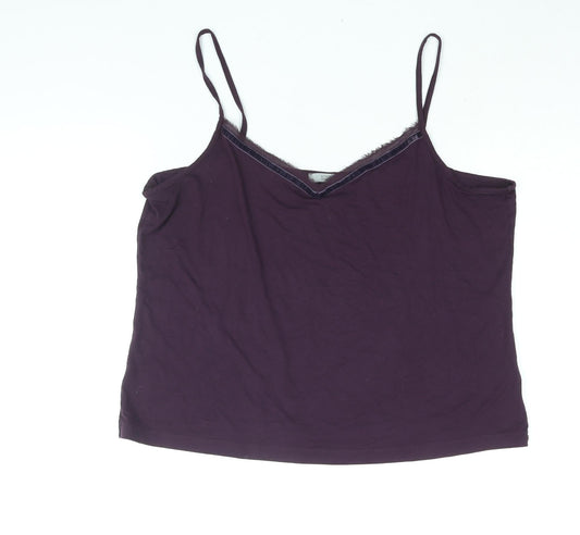 Womens UK Size 20 Marks and Spencer Purple Basic Tank