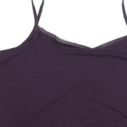 Womens UK Size 20 Marks and Spencer Purple Basic Tank