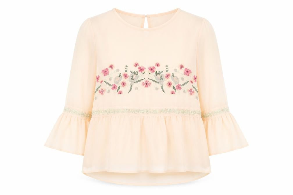 Womens UK Size 10 Cameo Rose Pink Basic Blouse
