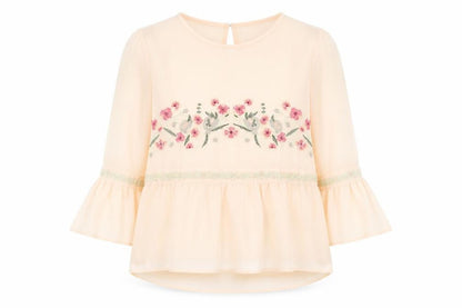 Womens UK Size 10 Cameo Rose Pink Basic Blouse
