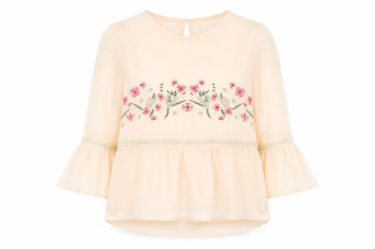 Womens UK Size 10 Cameo Rose Pink Basic Blouse