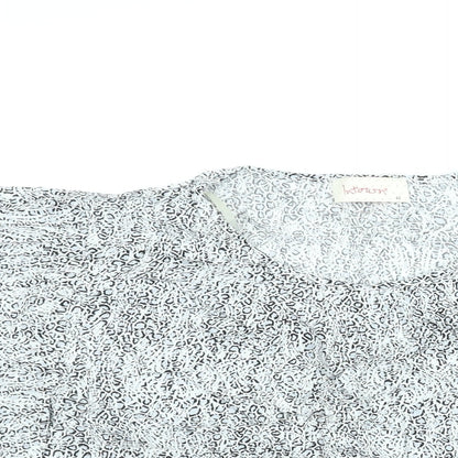 Womens UK Size 14 Intown Grey Basic Blouse