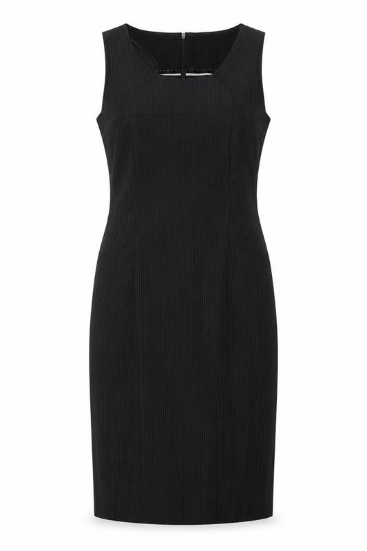 The Department Womens Black Polyester Pencil Dress Size 10 Round Neck Zip - Double Vented