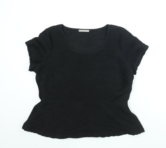Womens UK Size 18 Marks and Spencer Black Basic Blouse