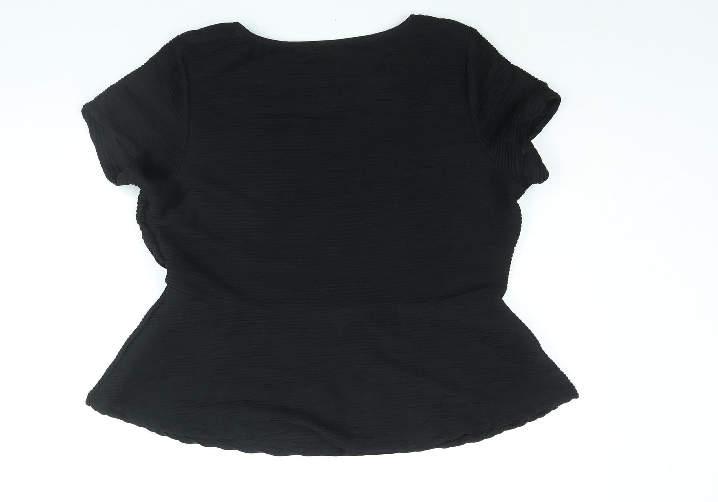 Womens UK Size 18 Marks and Spencer Black Basic Blouse