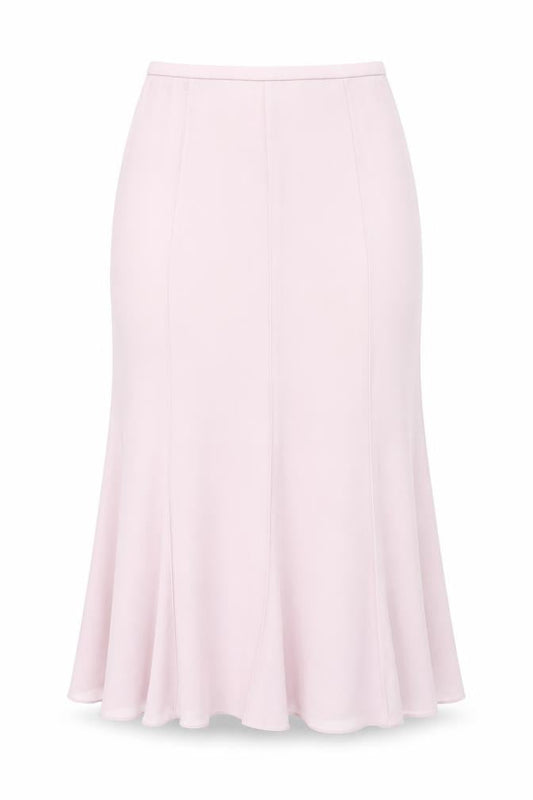 Gina Bacconi Womens Pink Polyester Trumpet Skirt Size 14 Zip