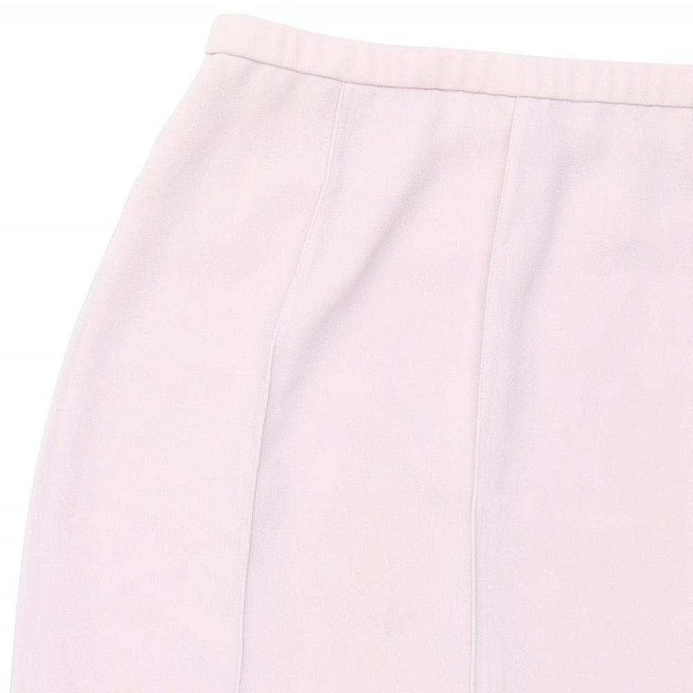 Gina Bacconi Womens Pink Polyester Trumpet Skirt Size 14 Zip