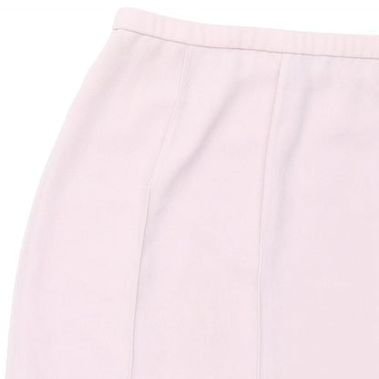 Gina Bacconi Womens Pink Polyester Trumpet Skirt Size 14 Zip