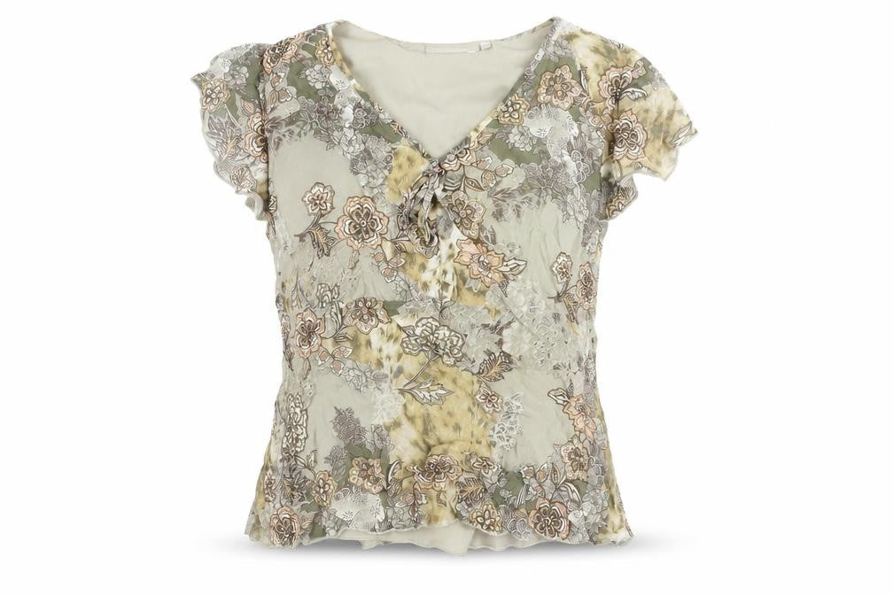 Womens UK Size 16 Autonomy Beige Basic Blouse