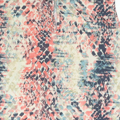 Avon Womens Multicoloured Geometric Polyester Camisole Blouse Size 18 Round Neck - Size 18-20