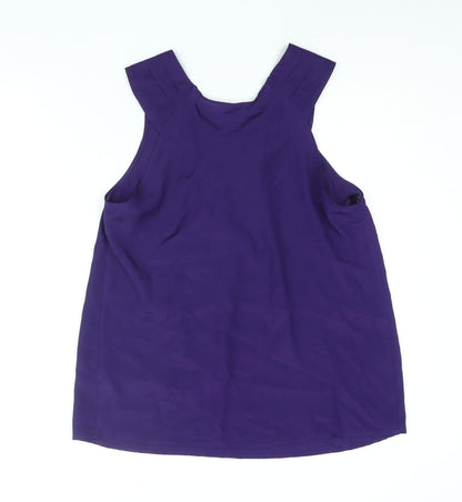 Womens UK Size 14 Marks and Spencer Purple Camisole Blouse