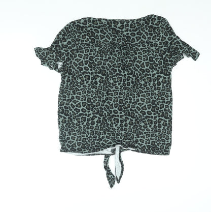 Womens UK Size S Oasis Green Basic Blouse