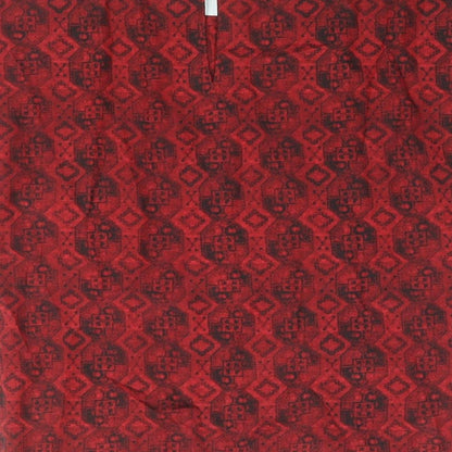 Womens UK Size XS Sparkle & Fade Red Basic Blouse