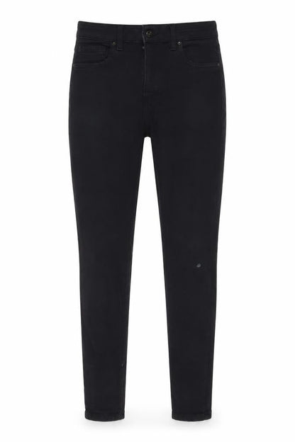 Topshop Womens Black Cotton Skinny Jeans Size 30 in L32 in Regular Zip