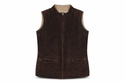 Womens UK Size 12 DASH Brown Gilet