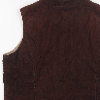 Womens UK Size 12 DASH Brown Gilet