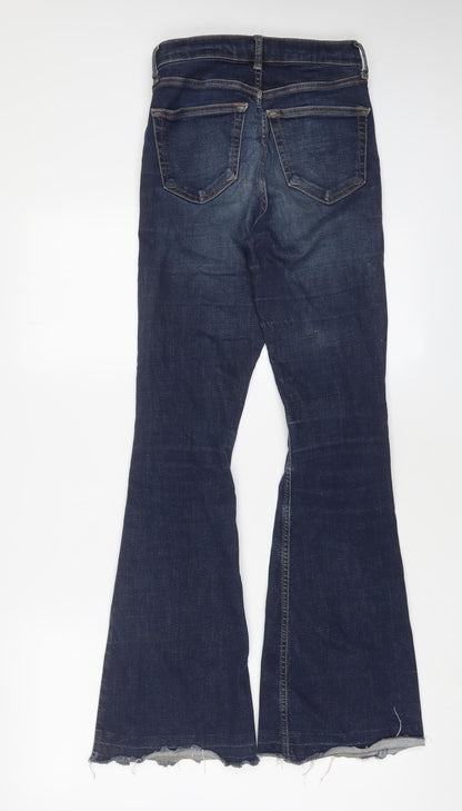 Womens UK Size 26 in Topshop Regular Fit Flared Blue Jeans