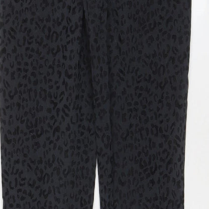 J&Q Womens Grey Animal Print Cotton Skinny Jeans Size 30 in L31 in Regular Zip