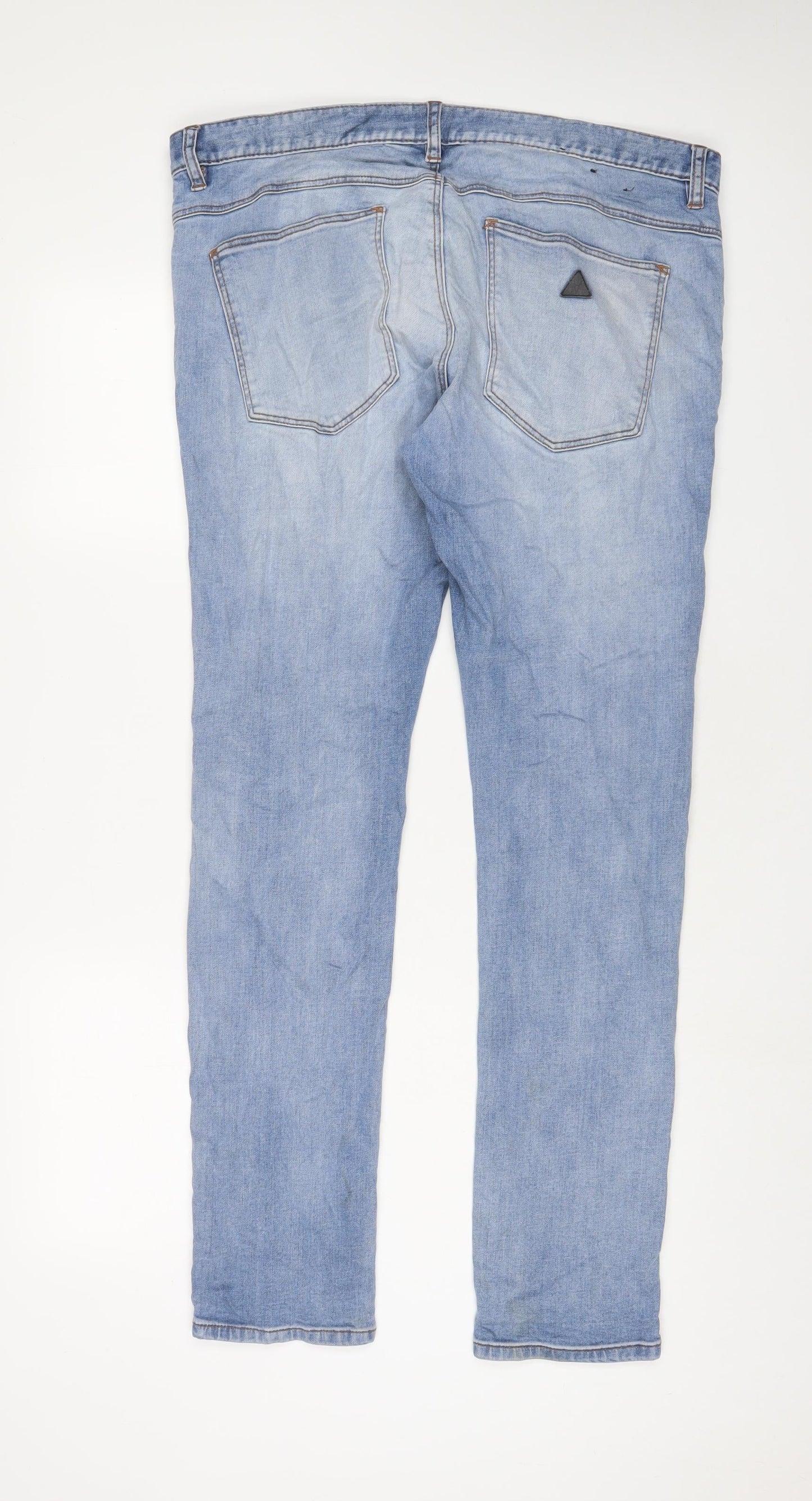 A.BRAND Mens Blue Cotton Skinny Jeans Size 36 in L32 in Regular Zip