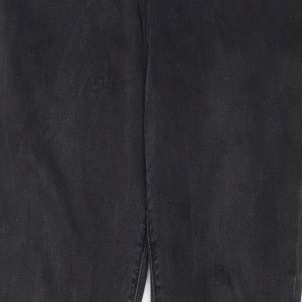 Ziggy.Denim Mens Grey Cotton Straight Jeans Size 36 in L31 in Regular Zip