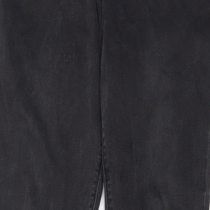 Ziggy.Denim Mens Grey Cotton Straight Jeans Size 36 in L31 in Regular Zip