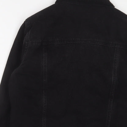 Papaya Womens Black Jacket Size 10 Button