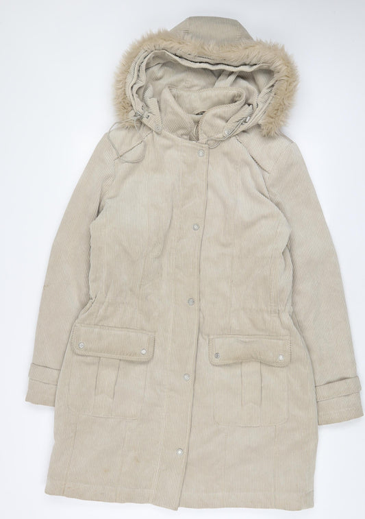 Klass Womens Beige Jacket Size M Zip