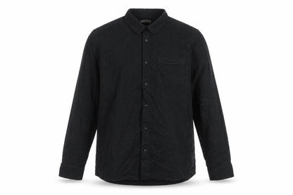 Tu Mens Grey Cotton Button-Up Size L Collared Button