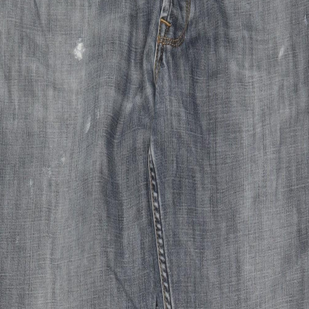 Gap Mens Blue Cotton Straight Jeans Size 35 in L34 in Regular Button - Long Leg