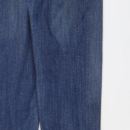 White oak Womens Blue Cotton Skinny Jeans Size 26 in L28 in Regular Zip