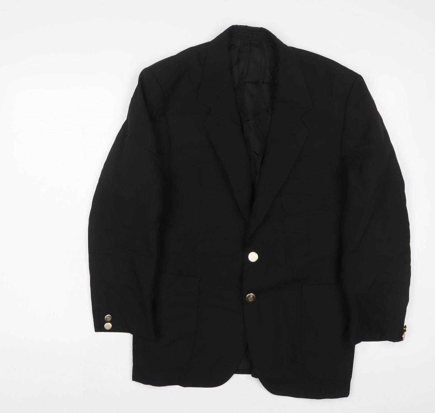 Mens UK Size 40 VARTEKS Regular Black Suit Jacket