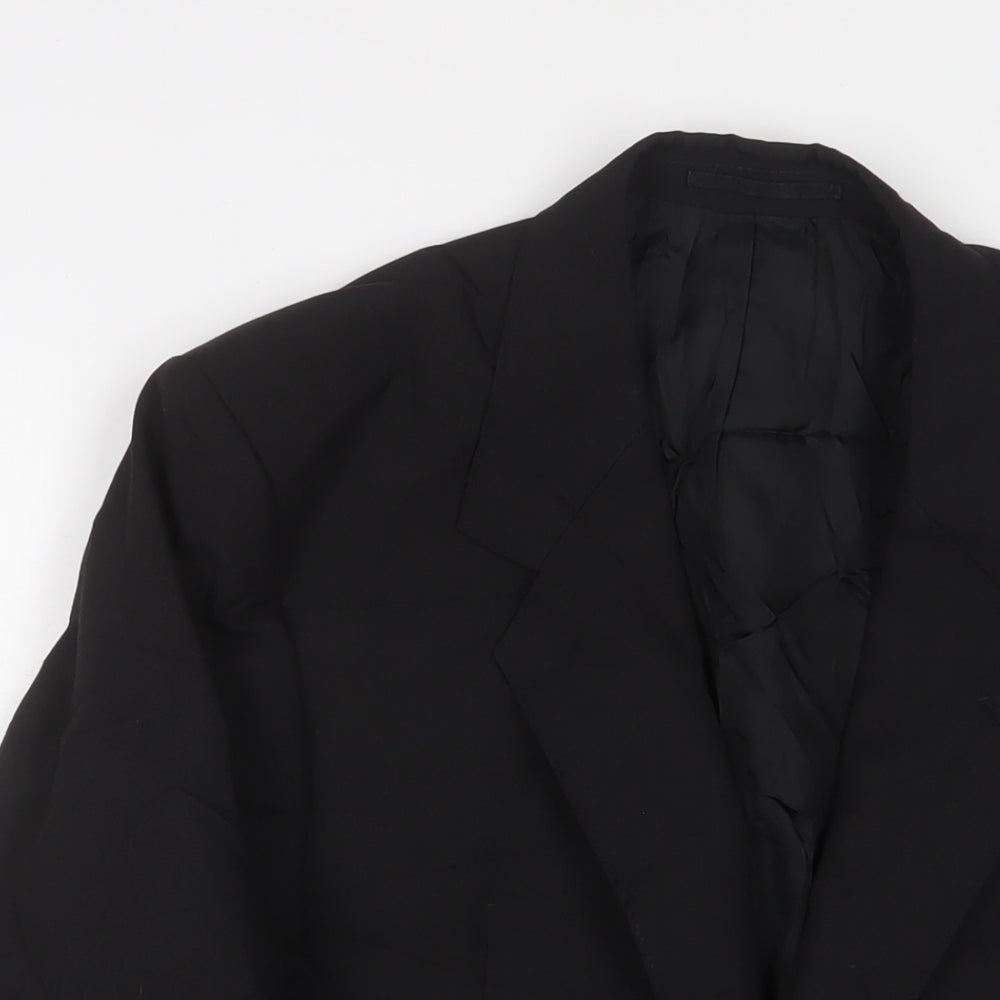 Mens UK Size 40 VARTEKS Regular Black Suit Jacket