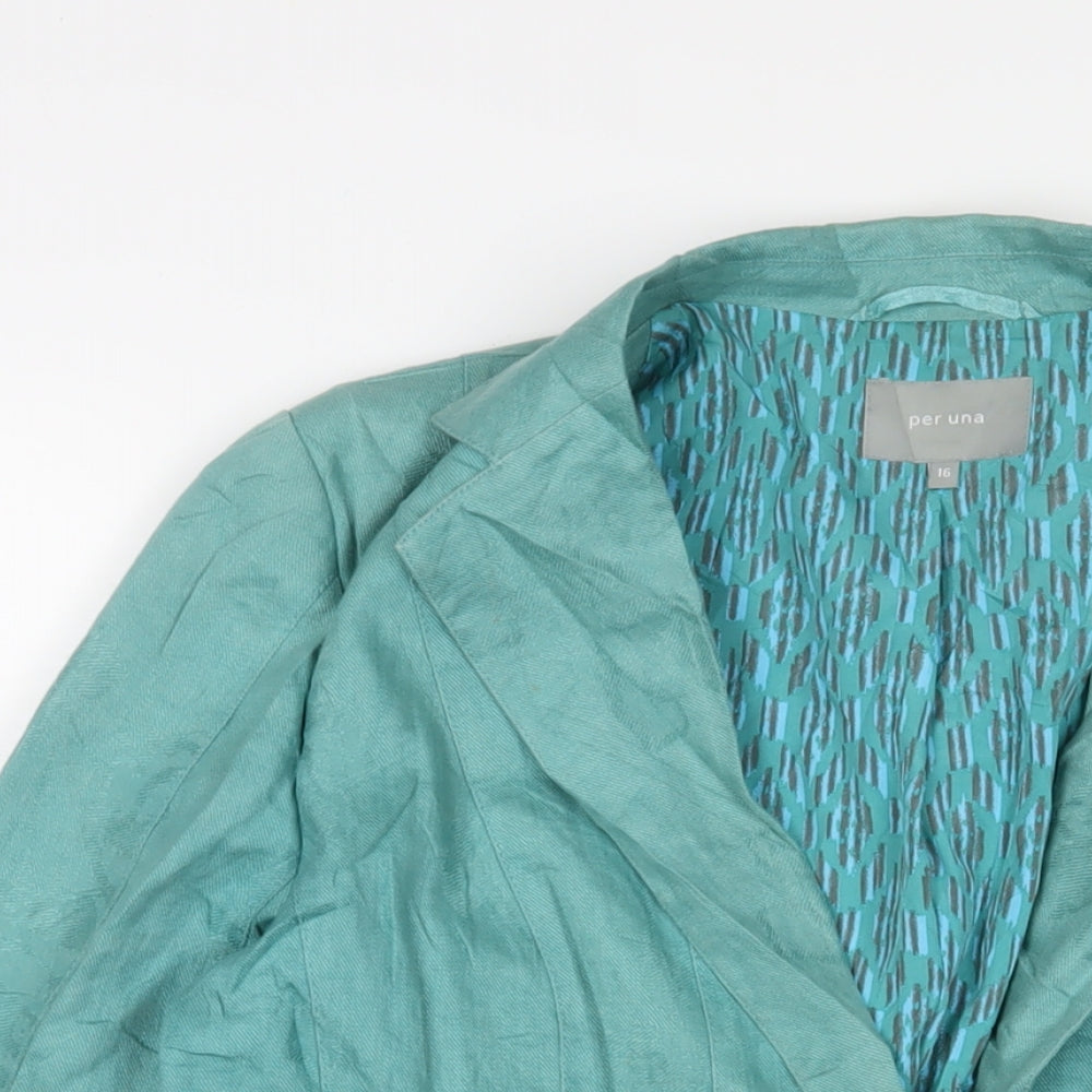 Womens UK Size 16 Per Una Blue Jacket